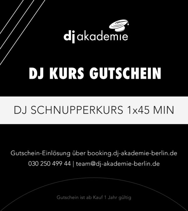 Geschenkgutschein-1x45min-DJ-Schnupperkurs